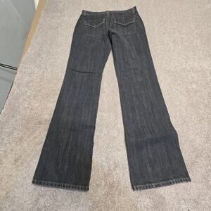 Y2K 2000s Indie Sleaze GAP Boot Cut Jeans sz 6 Faded Black Flare Low Rise indigo
